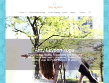 Tablet Screenshot of amyleydonyoga.com